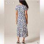J.Crew  Short-sleeve slip dress in indigo daisy print Photo 2