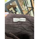 Ulla Johnson  Ellis jeans high rise chocolate brown buttons straight leg utility Photo 2
