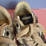 Verbenas Metallic Silver Leather Sneakers Trainers fashion comfort Sz 38, US 7.5 Photo 10