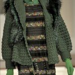 Oscar de la Renta  Runway Forest Green Cashmere Coat Photo 2