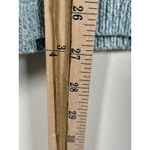 Talbots ‎ Sweater XL Petite Light Teal Blue Striped  Top Pullover Zip Back Cotton Photo 8