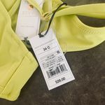Shade & Shore Women's Longline Keyhole Halter Bikini Top -  Lime Green Photo 8