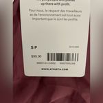 Athleta NWT Satin Feel Like Pink Wide-Leg Pants With Pockets Size S Photo 6