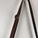 Jack Georges Tuscana Classico Crossbody Hobo Bag Purse Cherry Brown Leather Photo 7