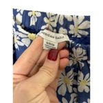 American Eagle Cornflower Blue Daisy Crop Top Puff Sleeve Top Square Neck Small Photo 5