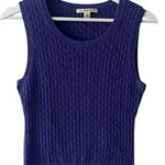 Banana Republic  Purple Cable Knit Wool-Blend Pullover Vest Size XS Photo 0