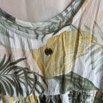Rip Curl  Leaf Pattern Dress in Green and Yellow Photo 4