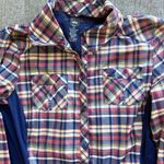 REI plaid button up travel shirt Size M Photo 1
