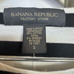 Banana Republic Vintage Y2K  Black White Striped Stretch Fitted Top Small Preppy Photo 3