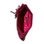 Isabella Fiore  Magenta Genuine Leather Floral Embellished Clutch NWOT Photo 2