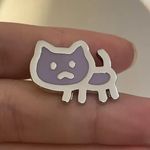 Boutique Korean Cute Graphic Cat Silver Open Ring Photo 1