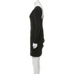 NEW Edun Designer Black Low V Back Jersey Dress Small Minimalist Photo 8