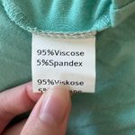 Grace Karin  | Turquoise Ruched Front Short Sleeve Blouse Size Small Modest Photo 6