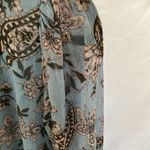 American Eagle : Y2K/flowy, sheer top-paisley print- Blue/pink colored- M Photo 3