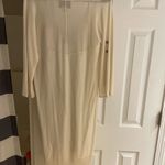 Brochu Walker  long sleeve dress with slip cream size P Photo 2