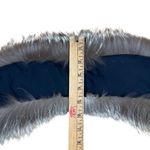Saga Fox  Shawl Collar Scarf Wrap Stole Silver Fox Fur Photo 12