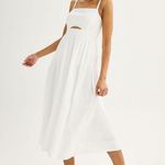 Nine West Women’s  White Cut Out Tiered Midi Dress Photo 1