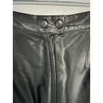 ItalModa Vintage Leather Black Pencil Skirt Sz XS Photo 3
