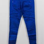 Tinseltown Sapphire Ink Blue Metallic Skinny Jeans Photo 1