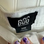 Urban Outfitters BDG Baggy White Pants Knee Patches, Wide Leg Photo 4