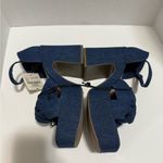 a.n.a A New Approach  Holland Denim Chunky Heeled Platform Heel NWT Size 9 Photo 3