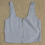 Me to We Light Blue Zippered Women's Top Photo 0