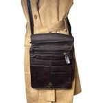 Chocolate Brown Leather Crossbody Bag Quiet Luxury Artisan Made‎ in India Photo 1