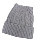 Unbranded Cable Knit Cashmere & Mohair Cat Ears Beanie Taupe OS‎ Photo 1