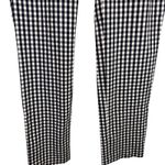 J.McLaughlin Blue White Gingham Stretch Leggings Womens 12 Tummy Control Pants Photo 4