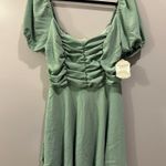 Altar'd State  Ruched Ruffle Hem Dress Photo 0