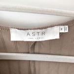 ASTR the Label Ribbed Bodycon Midi Dress Sz M Twist Front Long Sleeve Minimalist Photo 2