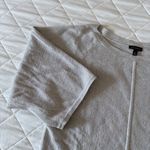 Talbots  Sweater Womens Medium Silver 3/4 Sleeve Crew Neck Lightweight Pullover Photo 2