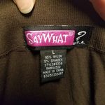 Say What? Perfect Brown Lightweight Leggings L Photo 2