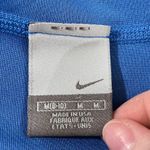 Nike athletic hooded mesh fabric half zip jacket in storm blue black size M Photo 9