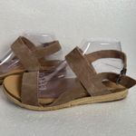 Lucky Brand Gadine Espadrille Sandal Women's 8.5M Tan Suede Ankle Strap Open Toe Photo 4