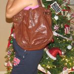 Lucky Brand Vintage  Italian Lamb Leather Boho Shoulder Bag Cognac HippieY2K 90s Photo 10