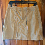 Faded Glory Khaki Skort Mini Skirt Casual Activewear Drawstring‎ Women's  Size 10 Photo 0