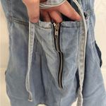 Women's Light Blue Denim Romper Size L Photo 6