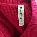 Athleta Shasta V Neck Sweater Hi Low 632081 SMALL FUSCHIA - VERY OVERSIZED Photo 3