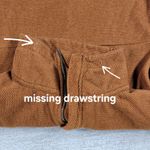 Avalanche Fleece Womens Small Rust Brown Quarter Zip Textured Pullover Top Photo 7