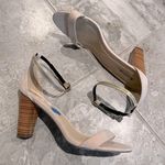 JustFab Sandals Masha Ankle Strap Block Heel Faux Suede Shoes Size 10 NEW Photo 10