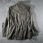 J.Jill  XS Army Green Utility Jacket Zip Front Cargo Pockets‎ Lightweight Coat Photo 1