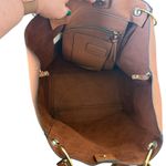 Steve Madden  Brown Vegan Leather Oversized Hobo Shoulder Bag & Wristlet Pouch Photo 3