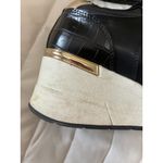ALDO  Black and Gold Wedge‎ Sneakers Women's Size 11 Photo 4