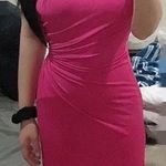 David Meister Nwt Bodycon Fushia Dress  4 small shoulder chain Photo 0