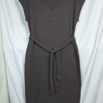 Old Navy Rib Knitted Belted Midi Sweater Dress Size Small V-Neck BodyCon Photo 0