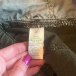 Aerie  Olive Green Distressed Shorts w/ Elastic Waist Size Large Photo 3