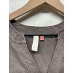 Pilcro  Anthropologie Corduroy Tiered Laney Mini Dress Sz S Gray Boho Pockets‎ Photo 3