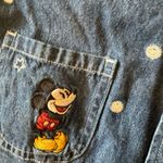 Disney  STORE Mickey Minnie Mouse Denim Blouse Top Photo 2
