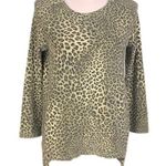 ZARA KNIT black and browns- mixed leopard print soft sweater in size Medium. EUC Photo 0